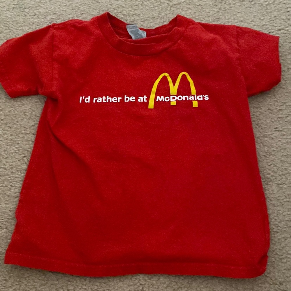 EUC Kids 5T McDonald’s tshirt